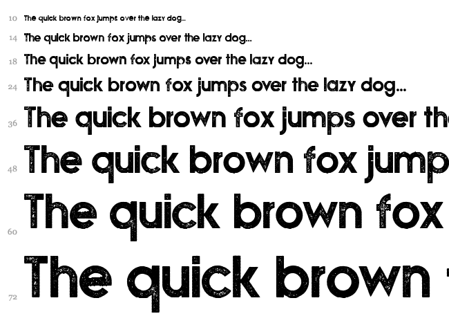 Nova Stamp font waterfall